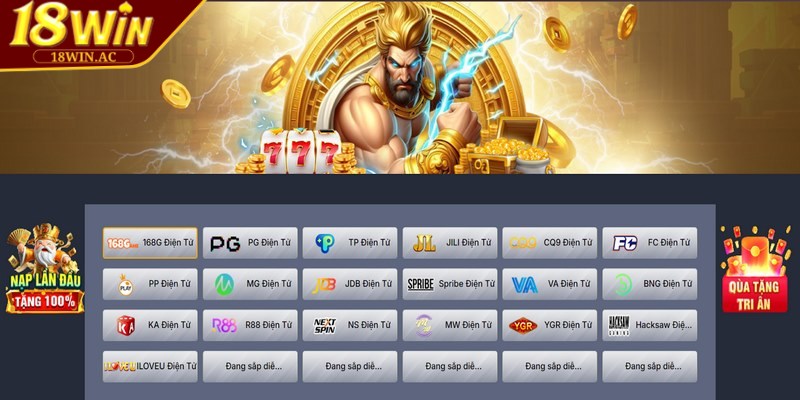 18WIN mang đến một sảnh nổ hũ độc đáo có một không hai